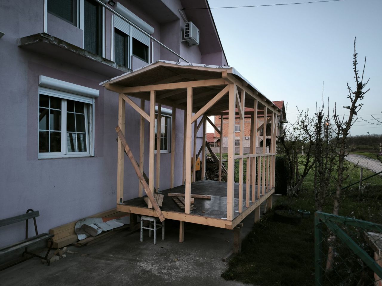 Drvena konstrukcija api komore u izradi